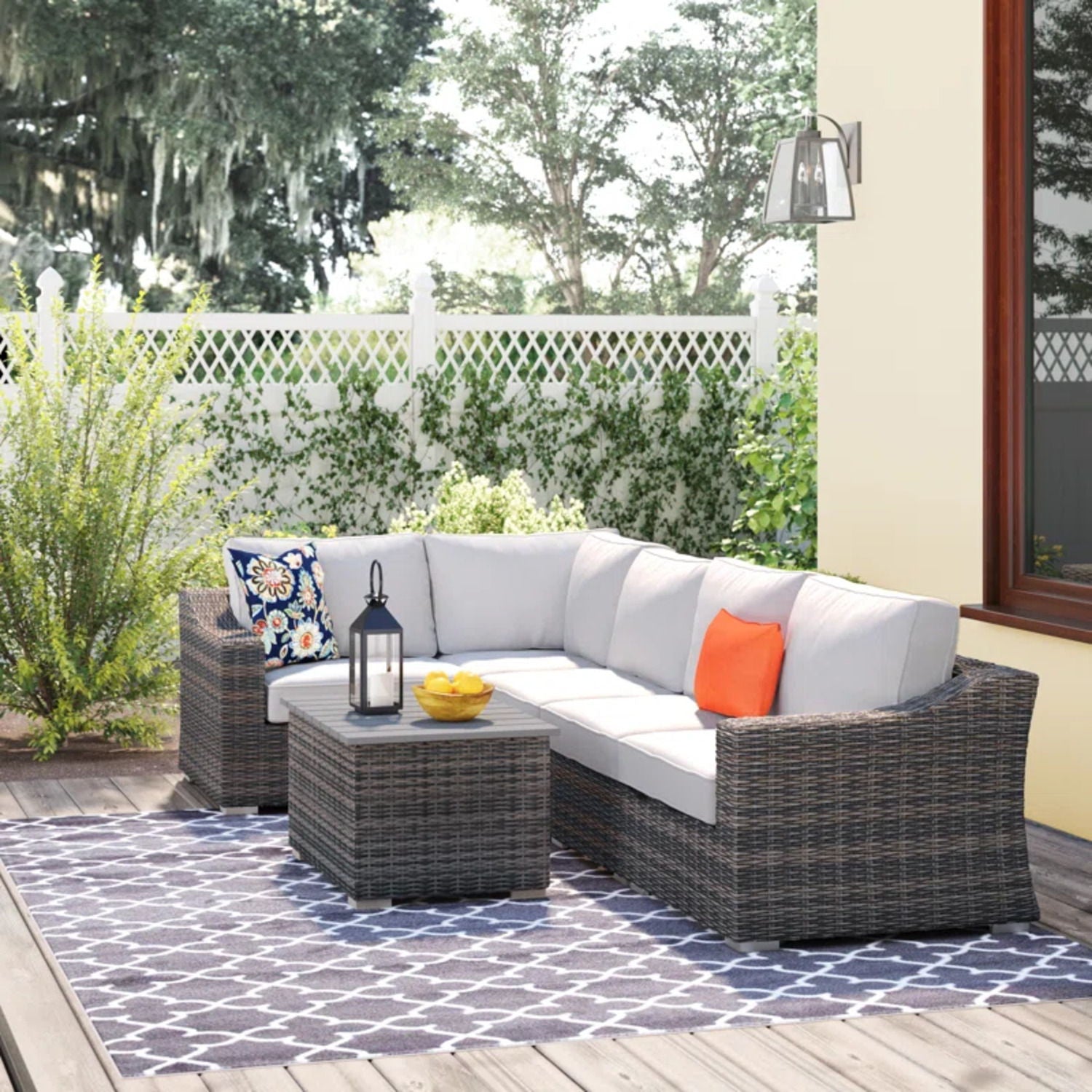 Stylish Sofa Seating Group With Cushions Perfect For Outdoor Gatherings LSI Patio Furniture