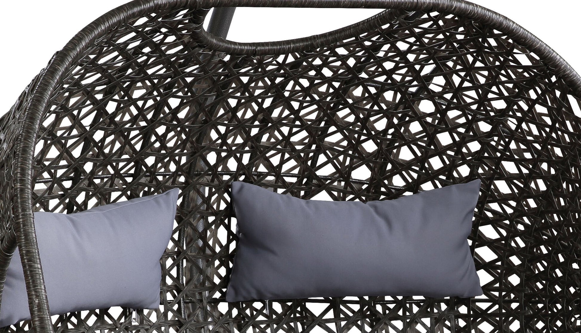 Vasant - Wicker Hanging Chair - Gray Acme