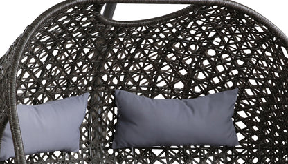 Vasant - Wicker Hanging Chair - Gray Acme