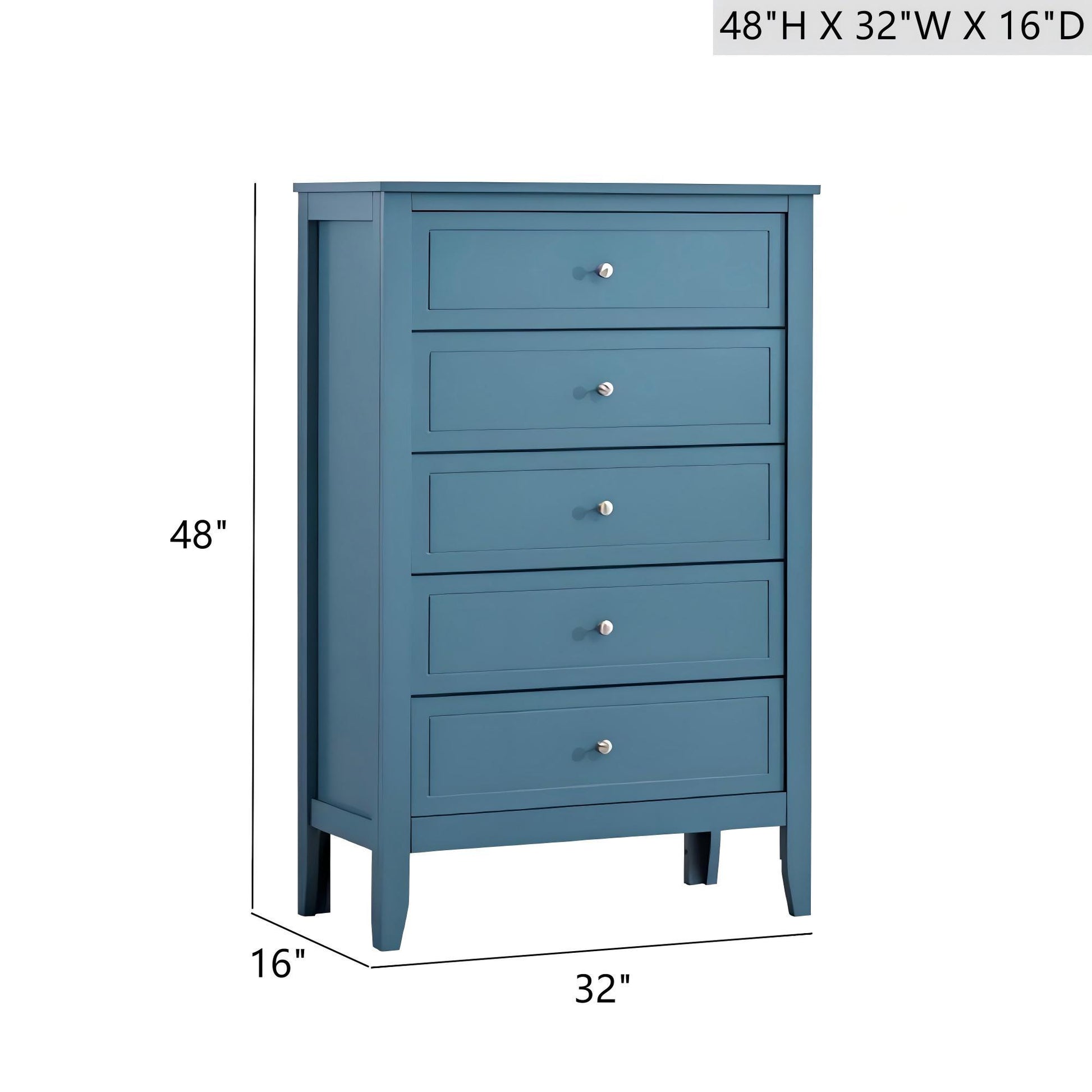 Daniel - Chest, 5 Drawer Storage Unit Glory Furniture