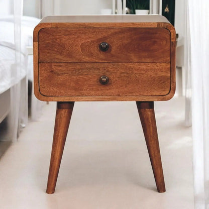 Curved Nightstand, Artisan Furniture