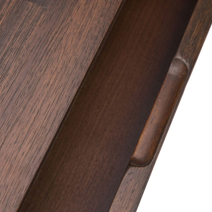 Lowry - Desk - Distressed Charcoal Brown Simpli-Home