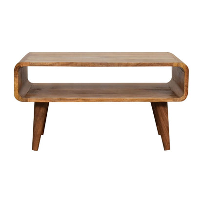Solid Wood Open Media Unit Artisan Furniture