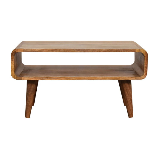Solid Wood Open Media Unit Artisan Furniture