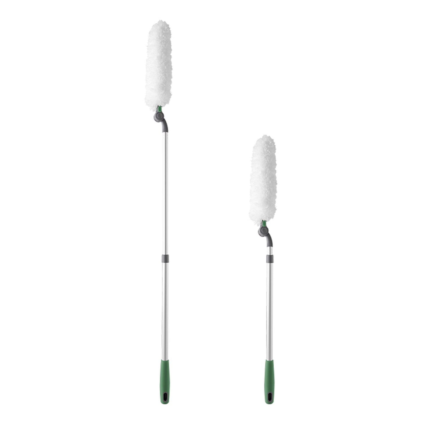 Long Handle Duster With Extension Bar, Home Dust Collector - White Daily Nest