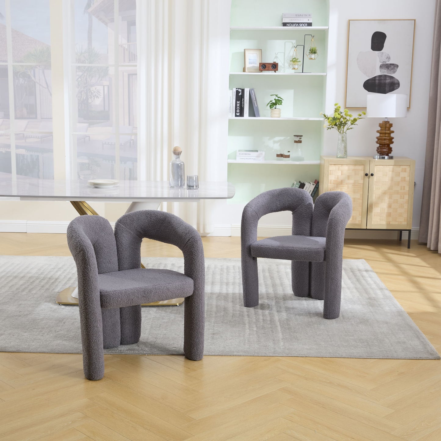 Coolmore Contemporary Designed Accent / Dining Chair With Armrests Home Essentials
