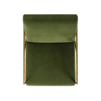 Aerin - Hammered Brass Upholstered Accent Arm Chair Jennifer Taylor Home