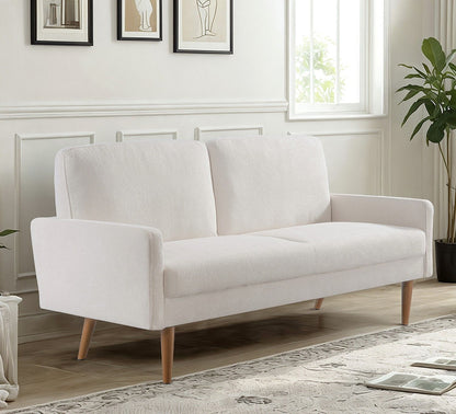 Sofa, European Style With Sleek Design, Modern & Vintage Flair, Upholstered 3 Seater Couch US Pride