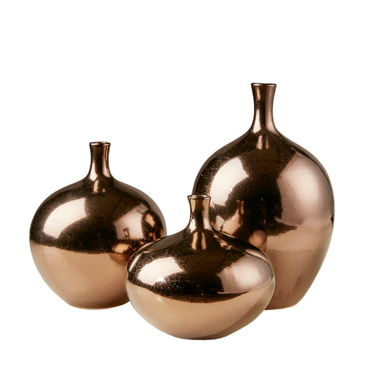 Ansen - Vase (Set of 3) - Bronze Madison Park Signature