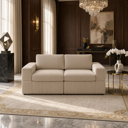 Oversized Modular Loveseat Set Home Essentials