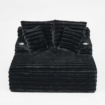 Oversized Chaise Lounge Chair Indoor With Pillows For Living Room Hearth and Haven