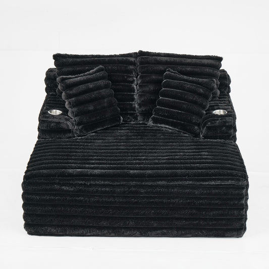 Oversized Chaise Lounge Chair Indoor With Pillows For Living Room Hearth and Haven