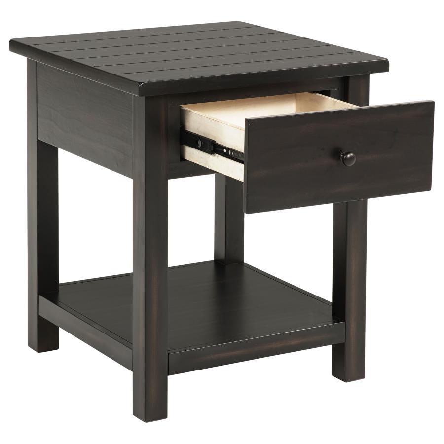 Payne - 1 Drawers Wood End Table with Shelf Coaster Fine Furniture