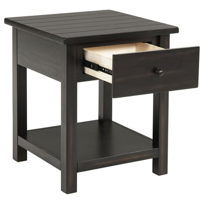 Payne - 1 Drawers Wood End Table with Shelf Coaster Fine Furniture