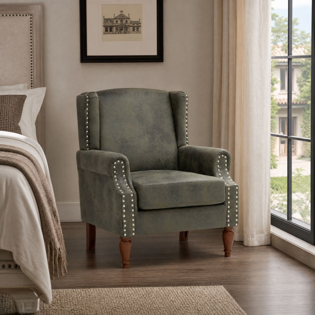 Decorative Chair With Stud Detailing Home Essentials