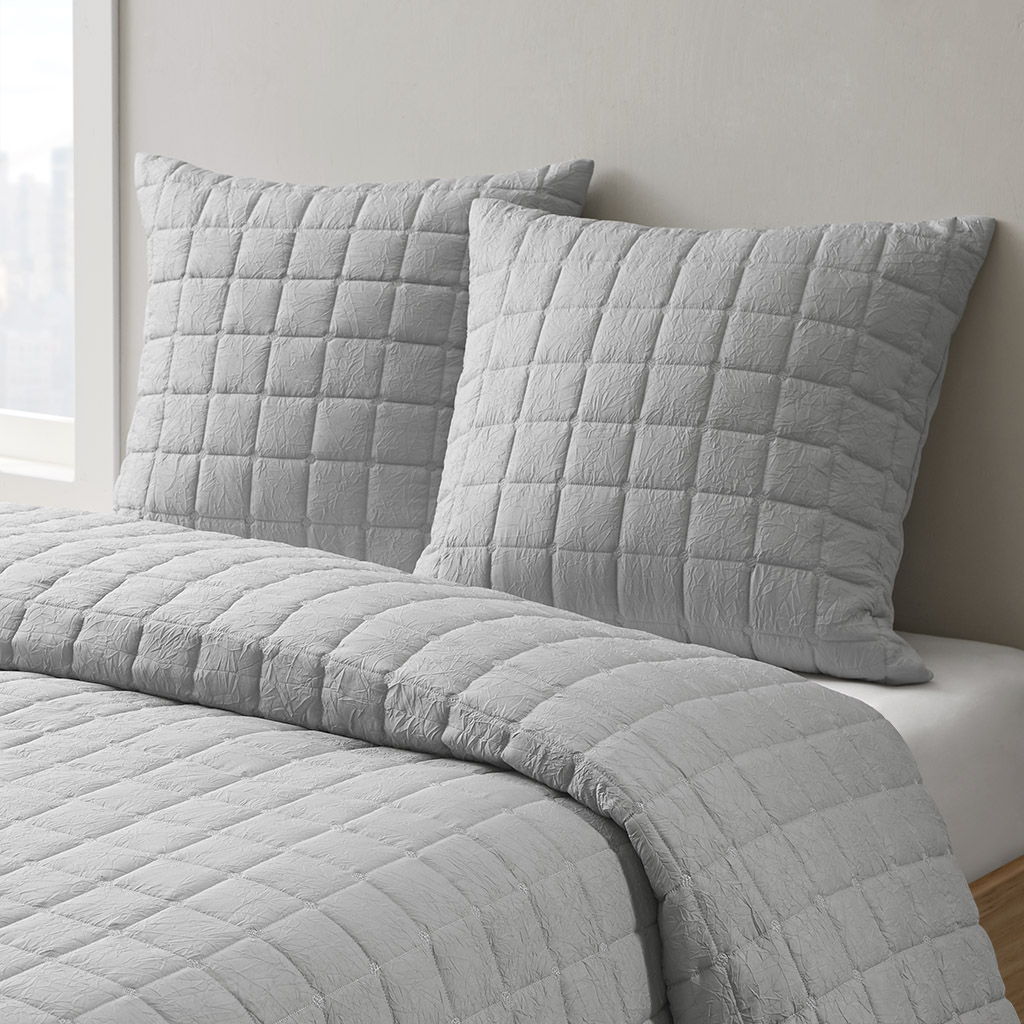 Cocoon - Quilt Top Euro Sham - Gray