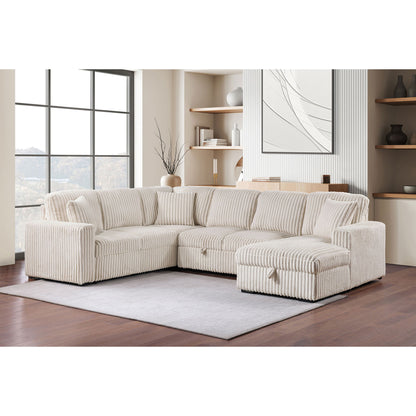 Thurston - Storage Sectional Sofa With Pop Up Bed Furniture Max