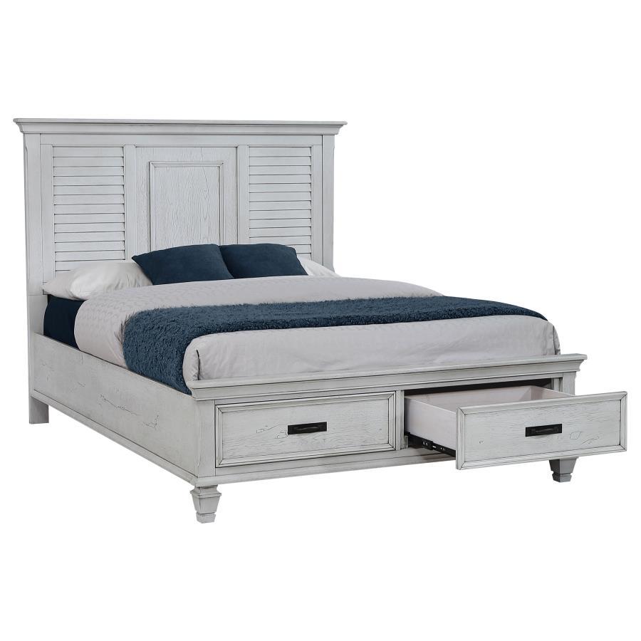 Franco - Wood Storage Panel Bed CoasterEssence