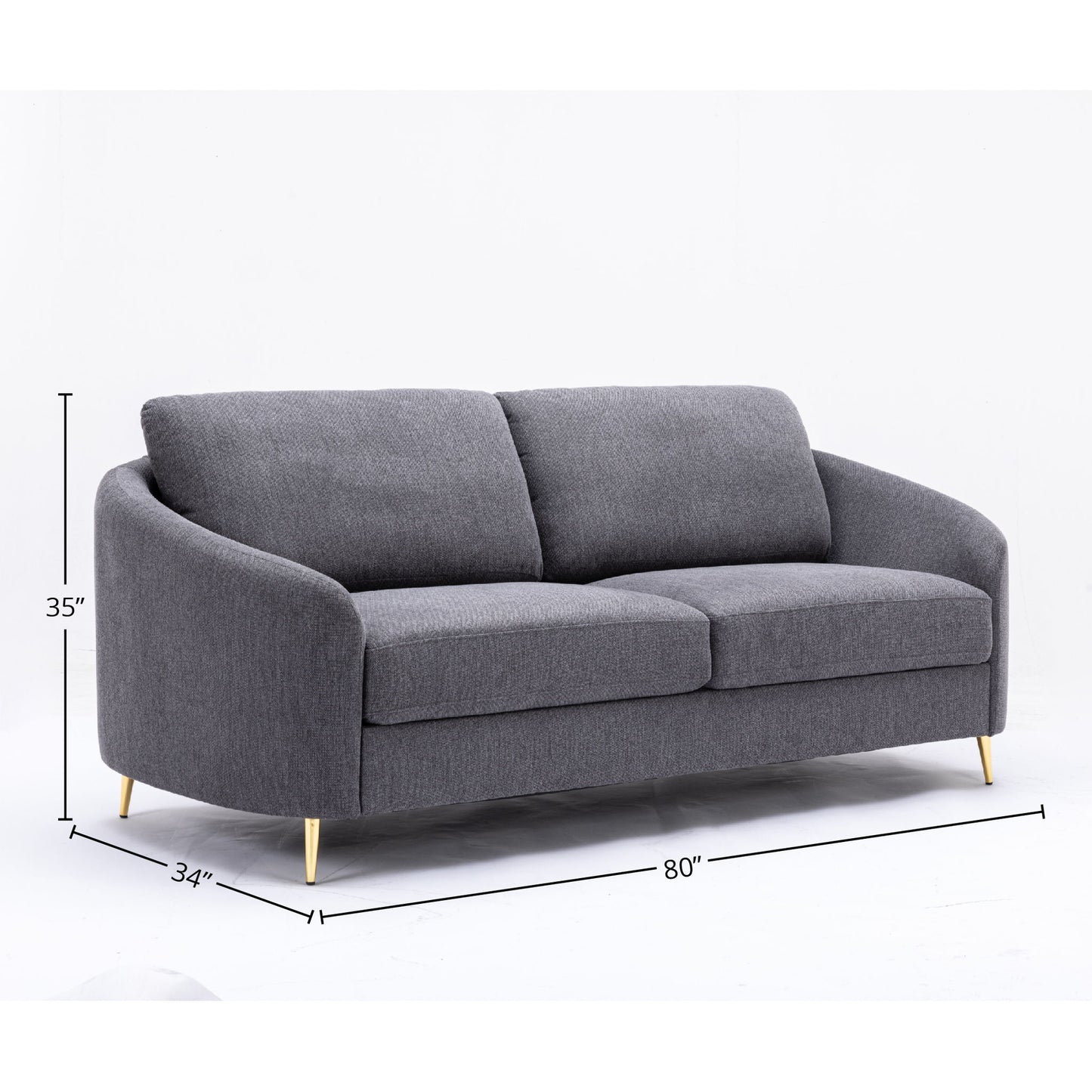 Yuina - 3 Pieces Living Room Set - Gray Acme