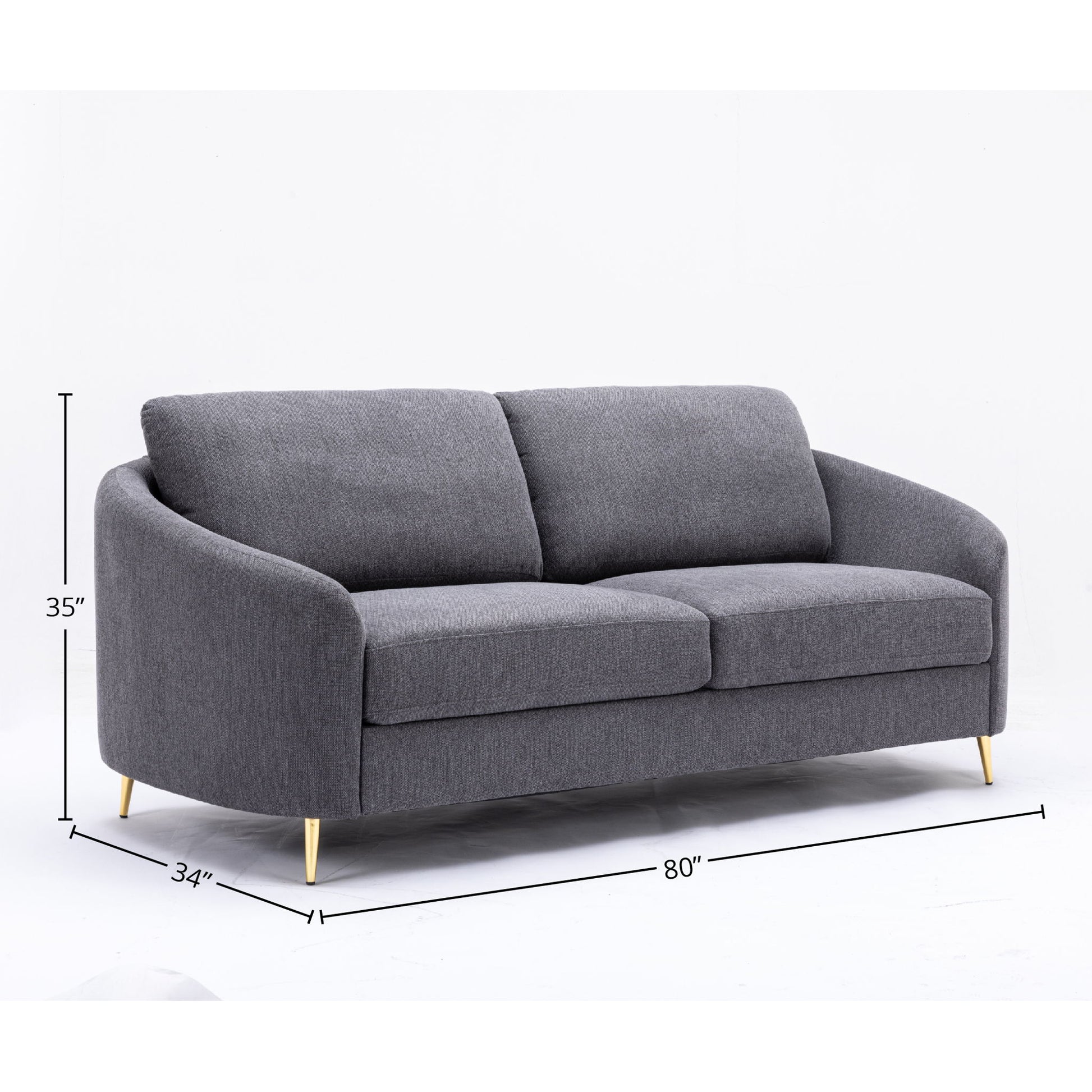 Yuina - 3 Pieces Living Room Set - Gray Acme