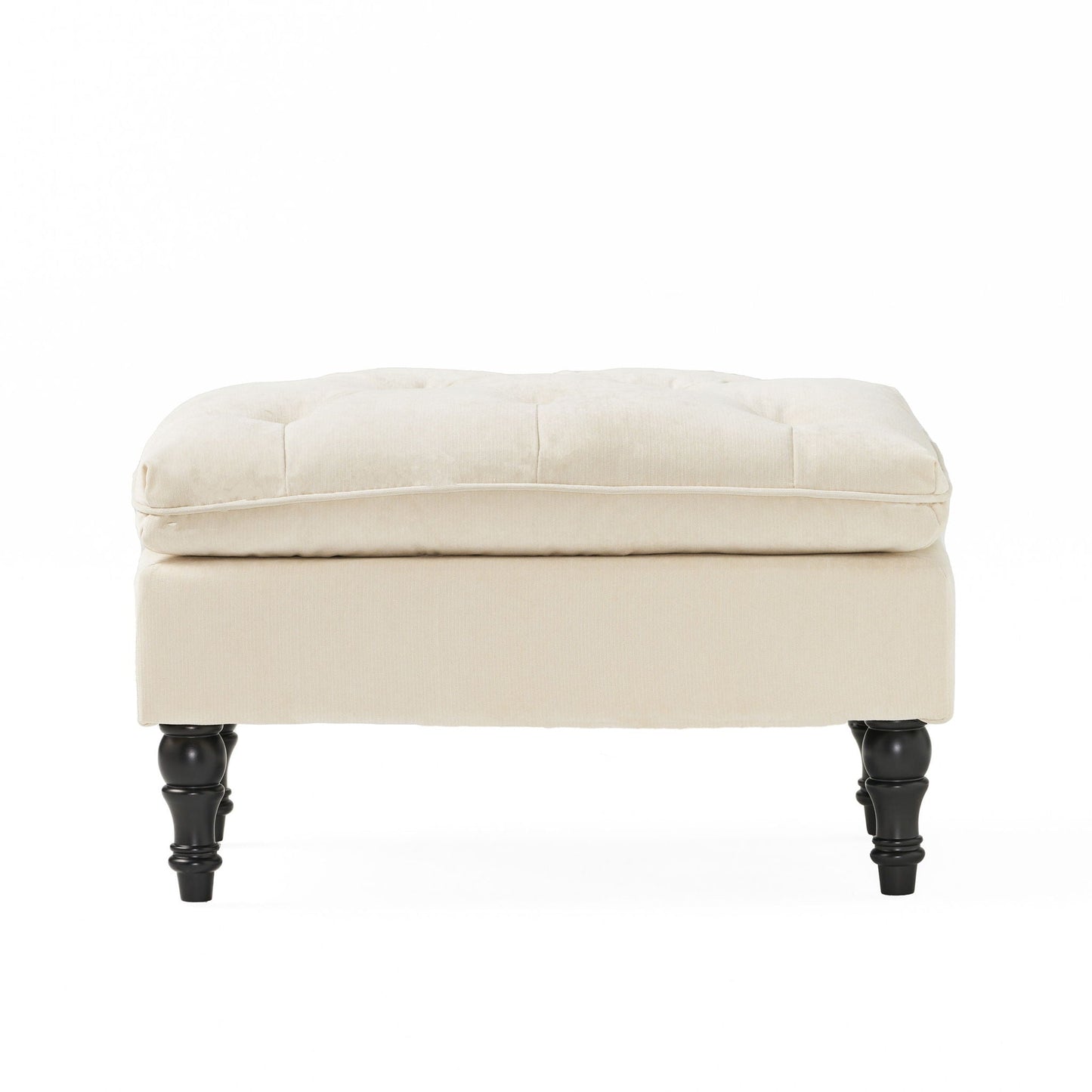 Lofton - Pillow Top Ottoman With Button Tufting - Cream Noble House