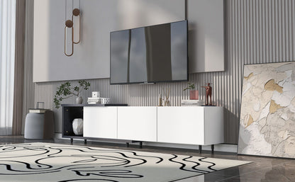 Modern Stylish Extendabletv Stand TV Cabinet For 80" TV Hearth and Haven