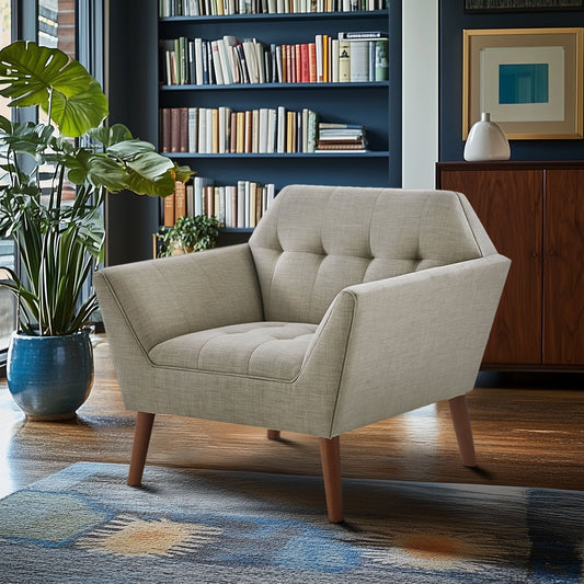Newport - Lounge Chair - Light Gray INK+IVY