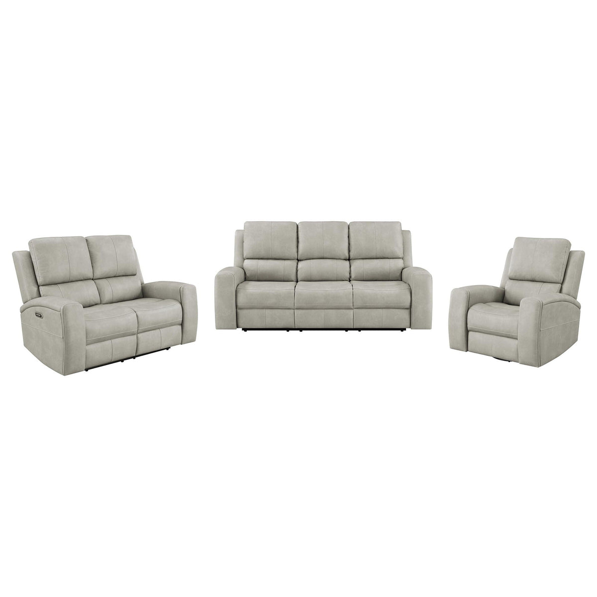 Boyce - Triple Power Reclining Sofa Set With Independent Headrest Furniture Max