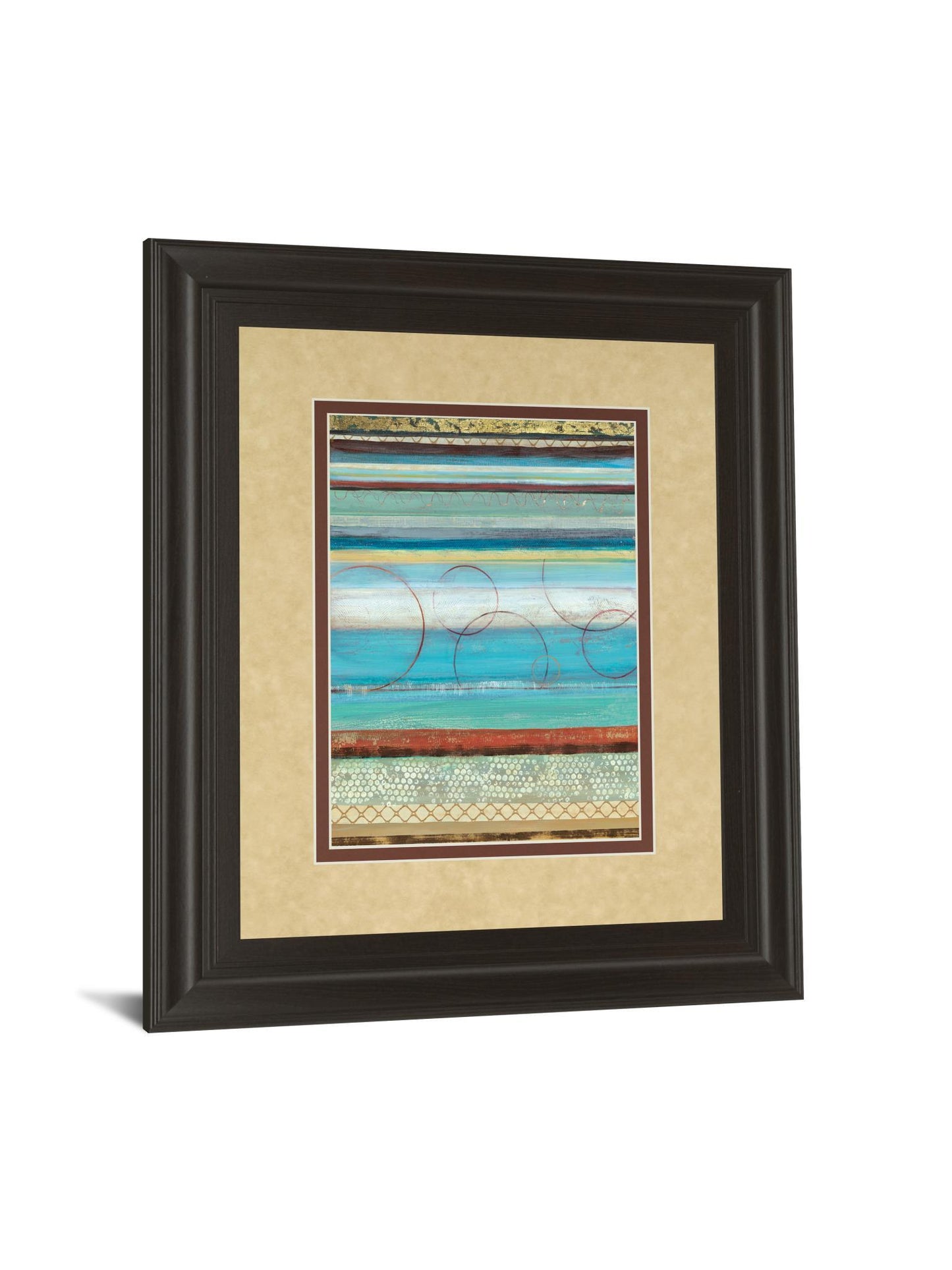 Strata I By Tava Studios - Framed Print Wall Art - Blue