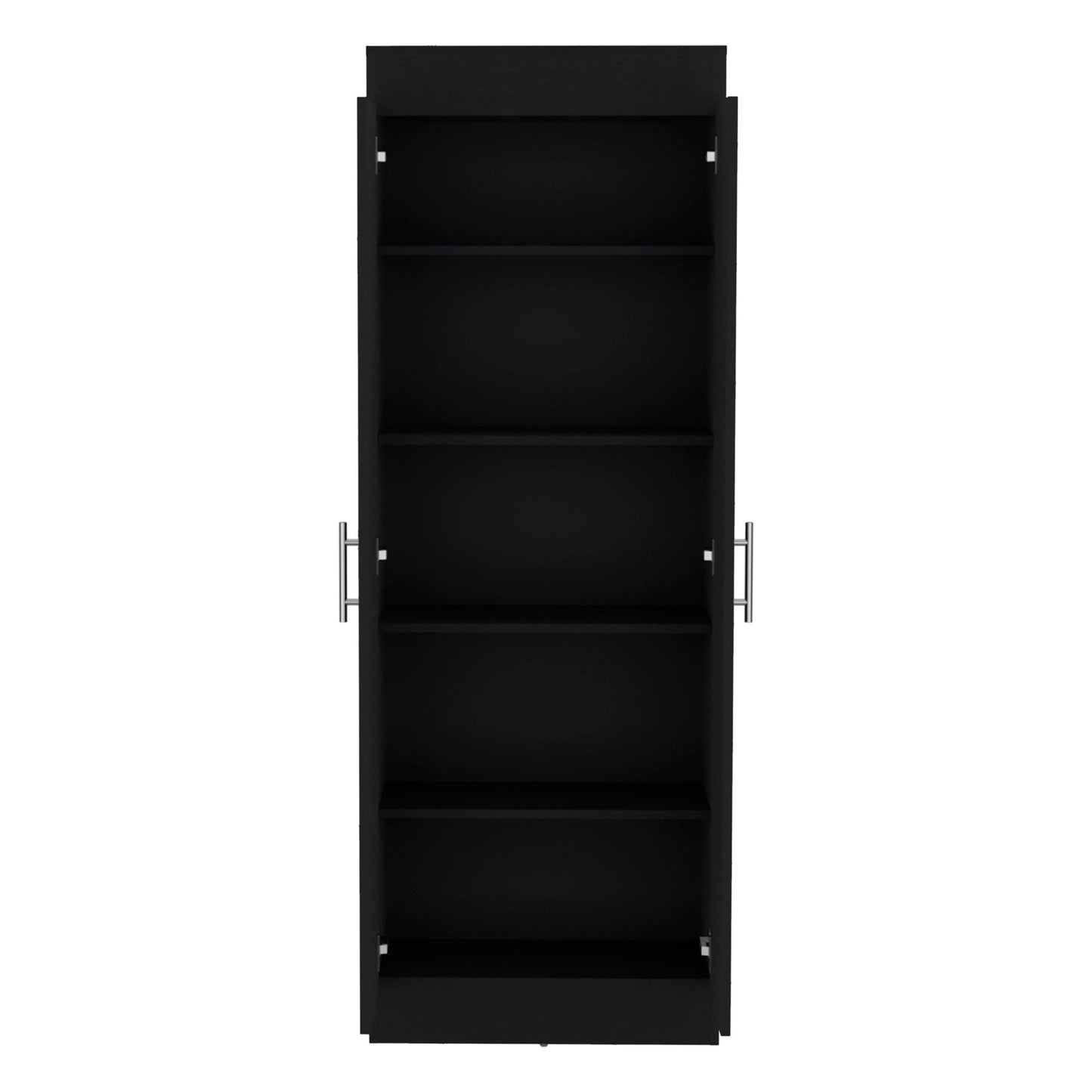 Clinton - Pantry Cabinet Kitchen Storage - Black Home Essentials