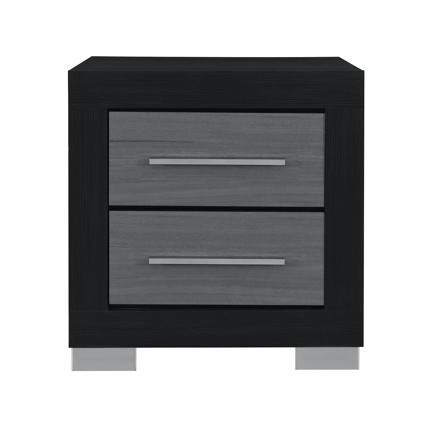 Elsa - 2 Toned Nightstand With Bar Handle And Spacious Drawers Global Furniture USA