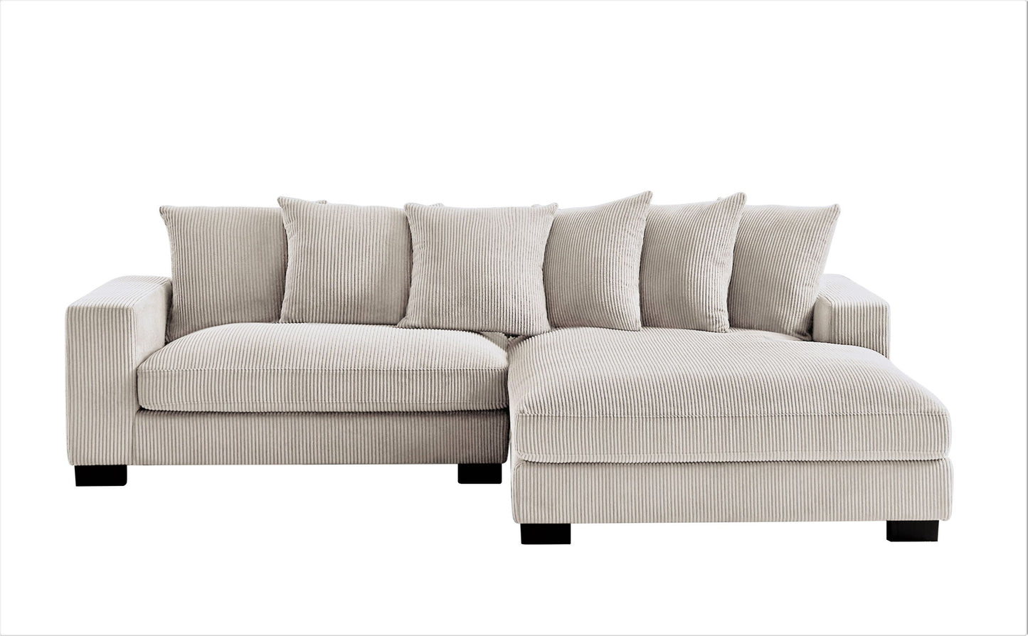 Luxe - Oversized 2 Piece Sectional Couches For Living Room, L Shaped Sofa With Chaise US Pride