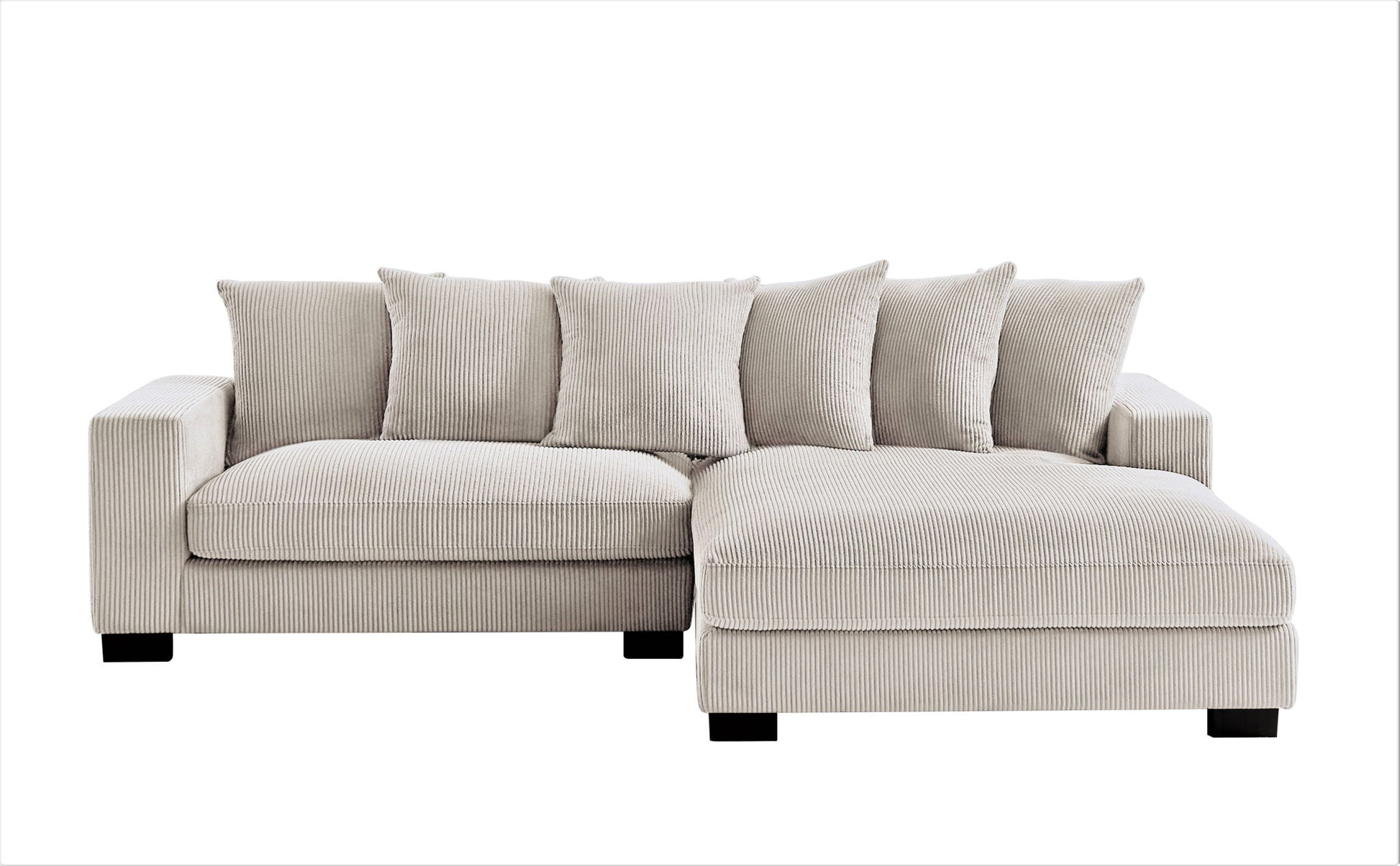 Luxe - Oversized 2 Piece Sectional Couches For Living Room, L Shaped Sofa With Chaise US Pride