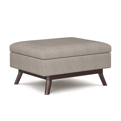 Owen - Upholstered Rectangular Storage Ottoman Simpli-Home