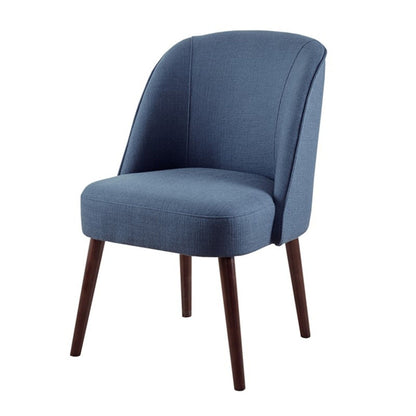 Bexley - Rounded Back Dining Chair With Wraparound Back - Blue JLA