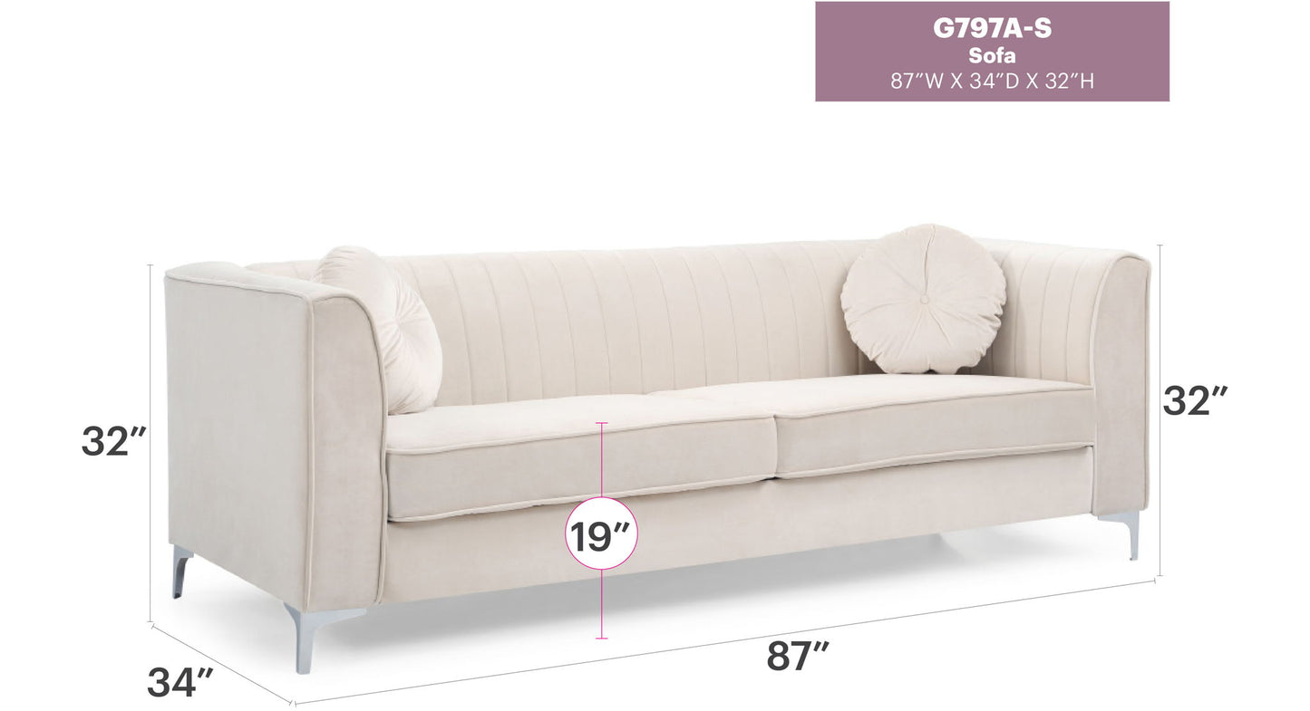 Delray - Micro Suede Sofa Glory Furniture