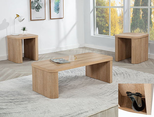 Ashton - 3 Piece Cocktail Set - Natural Crown Mark