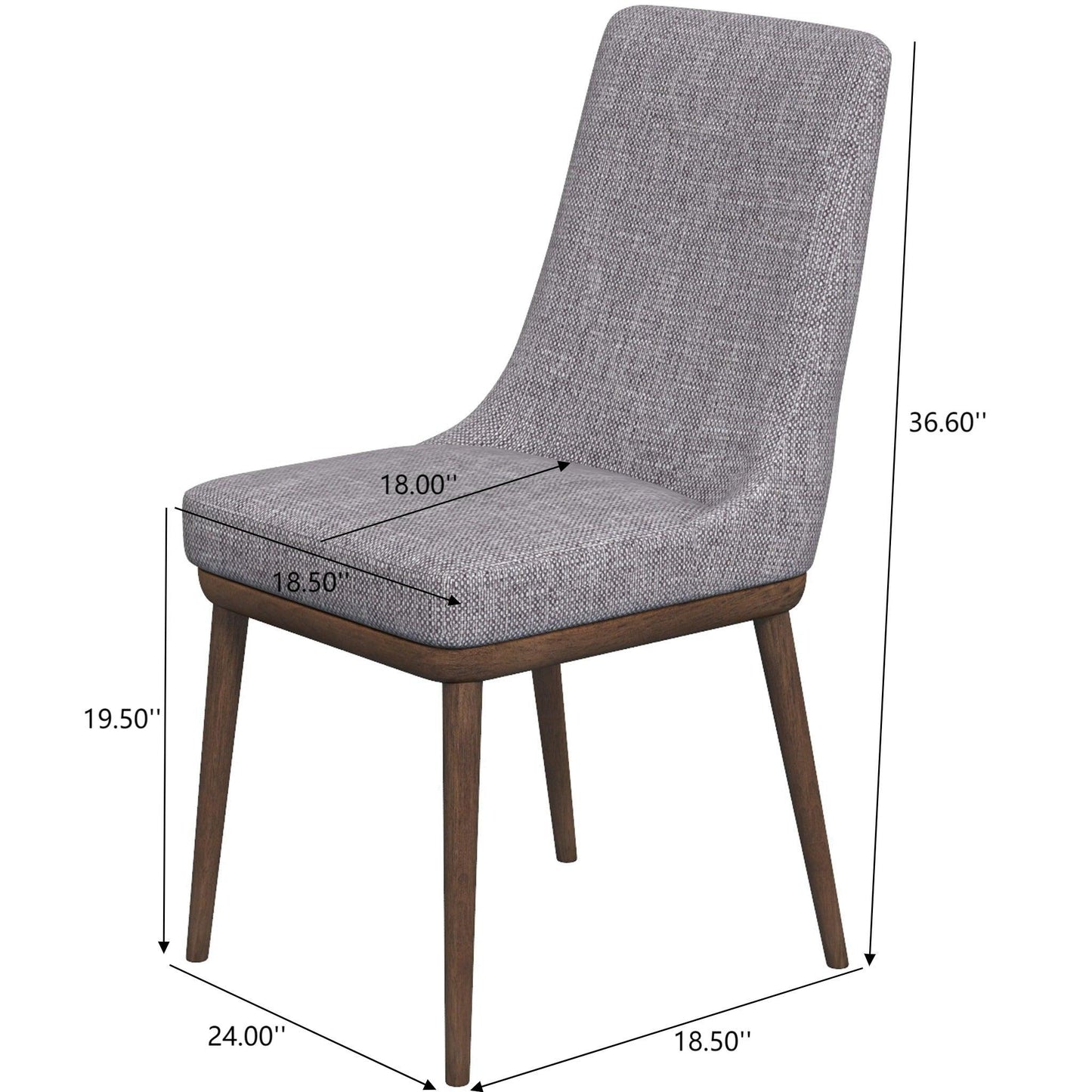 Kate - Mid-Century Modern Dining Chair (Set of 2) Ashcroft Furniture
