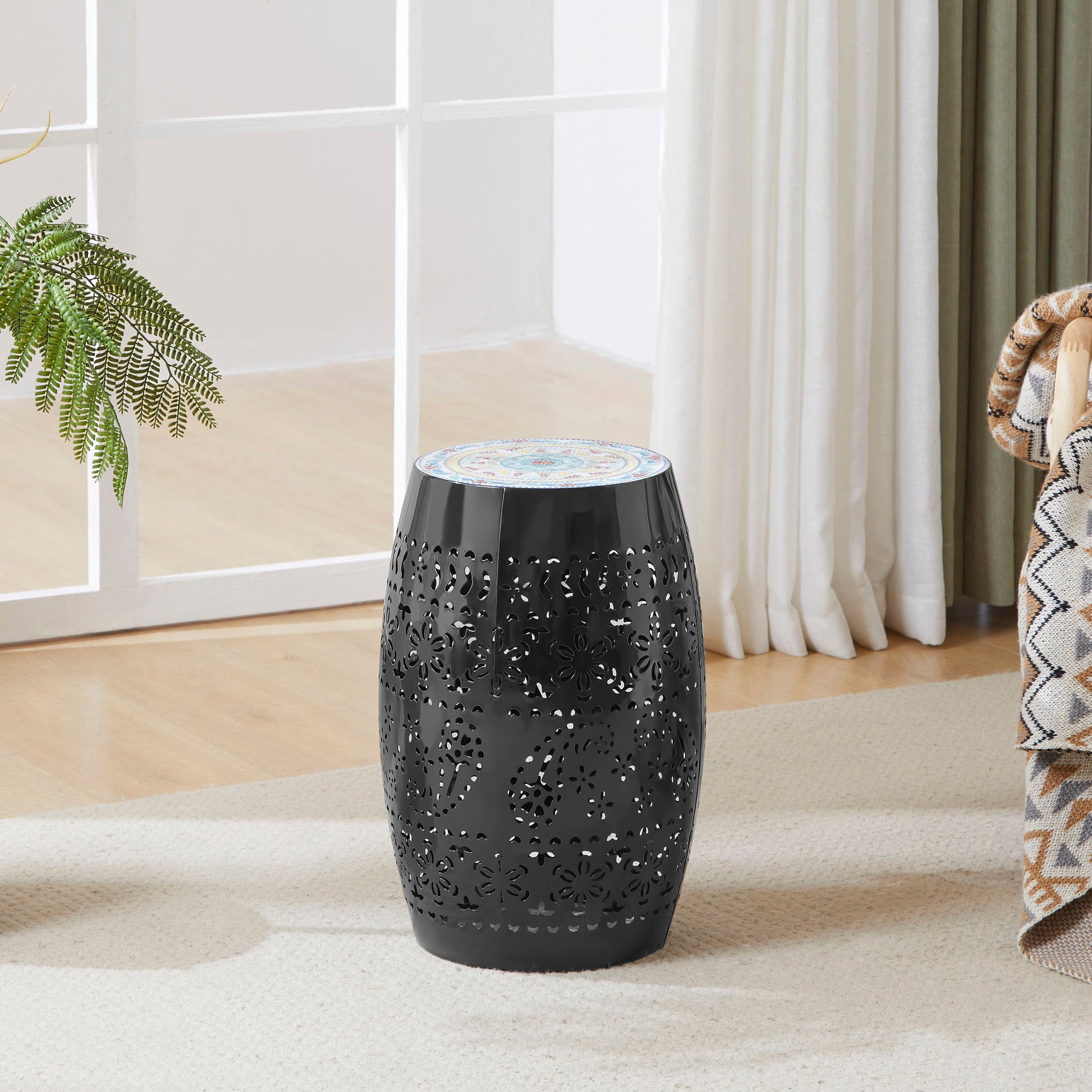 Lilac - Mosaic Side Table Noble House