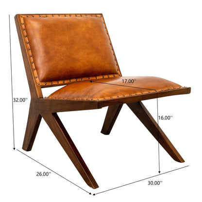 Colin - Lounge Chair - Brown / Tan Ashcroft Furniture