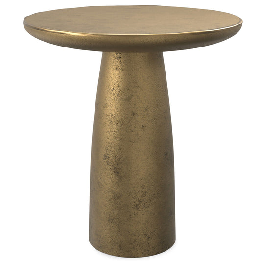 Dominique - Cast Aluminum Side Table - Brown Simpli-Home