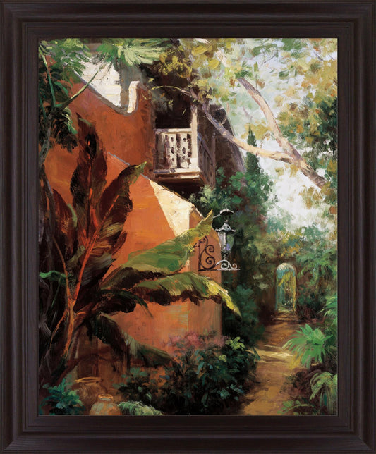 Terracotta Gardenway - 28" x 34" Framed Wall Art Classy Art