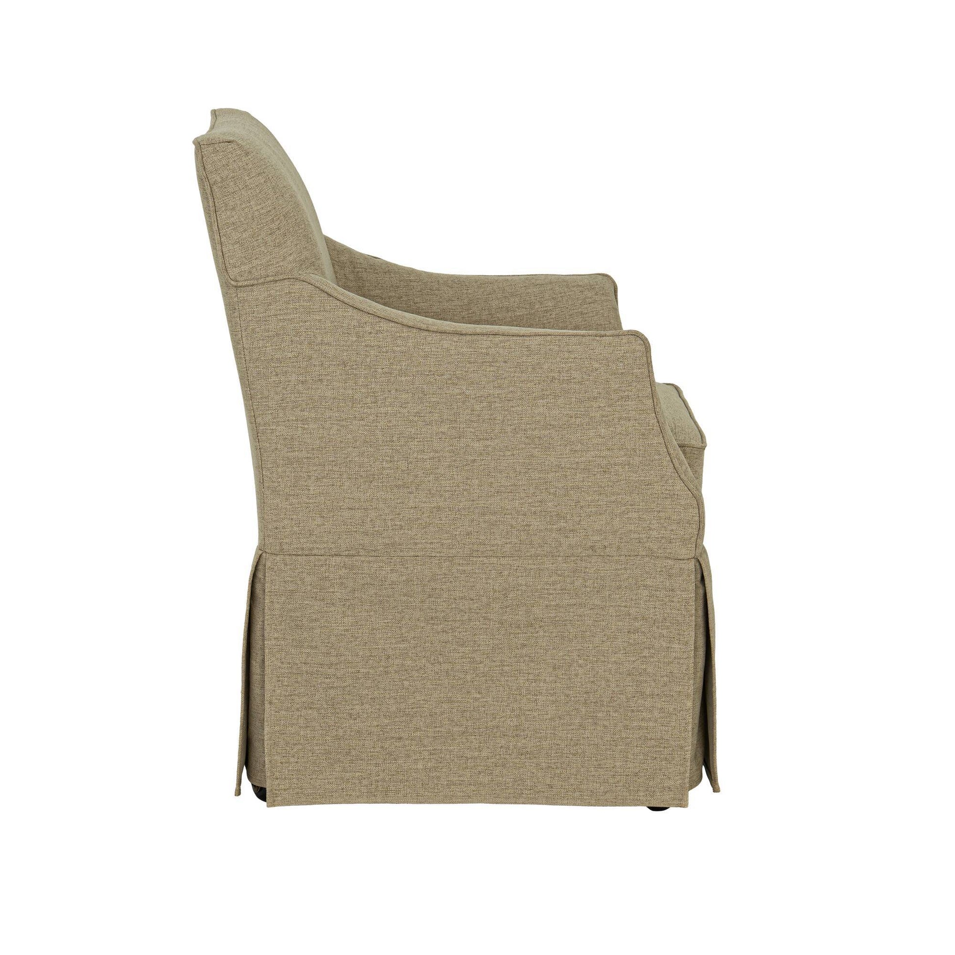 London - Upholstered Skirted Dining Arm Chair JLA