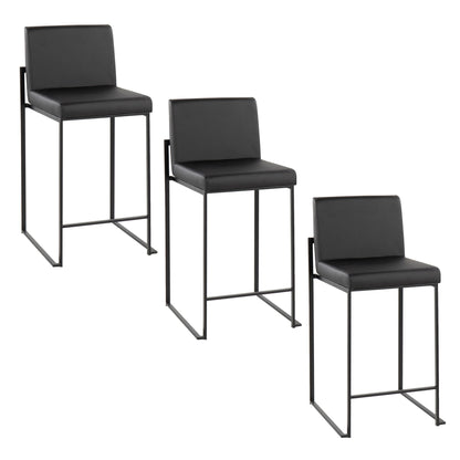 Fuji - Contemporary Modern Elegance, High Back Counter Stool Lumi Source
