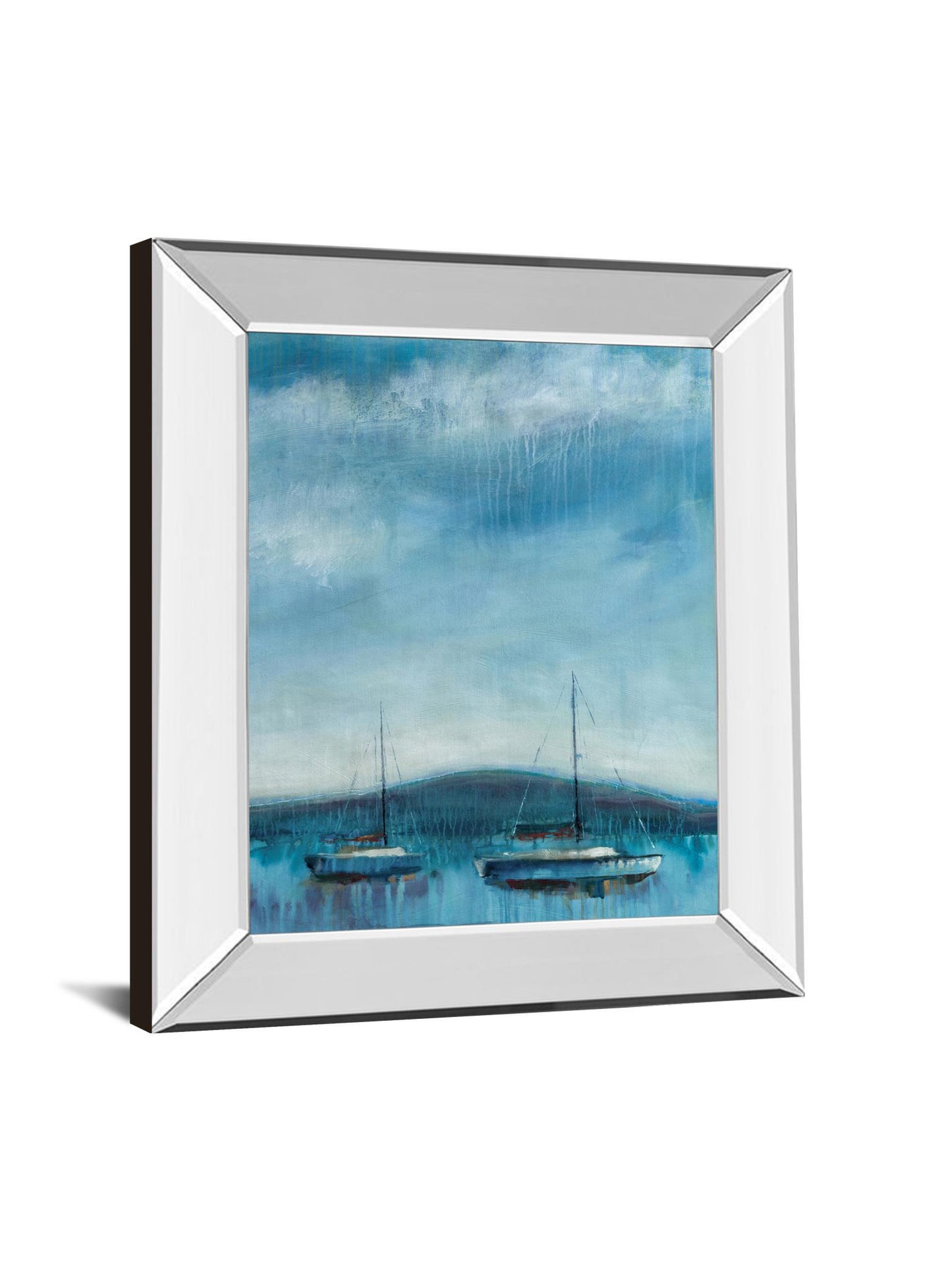 Nauticus By D'aguiar - Mirror Framed Print Wall Art - Blue