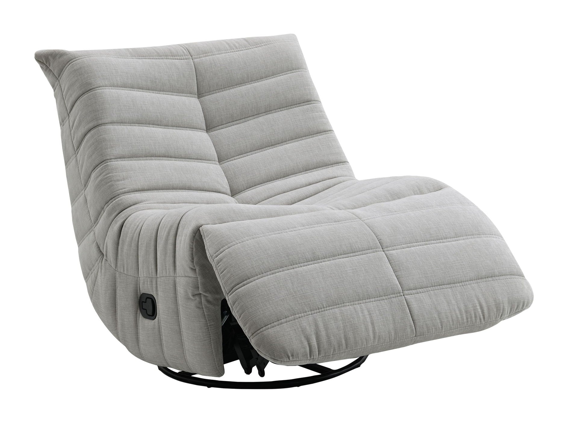Talmon - Chenille Glider Recliner With Swivel Acme
