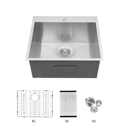 Stainless Steel Drop In Kitchen Sink, Topmount Daily Nest