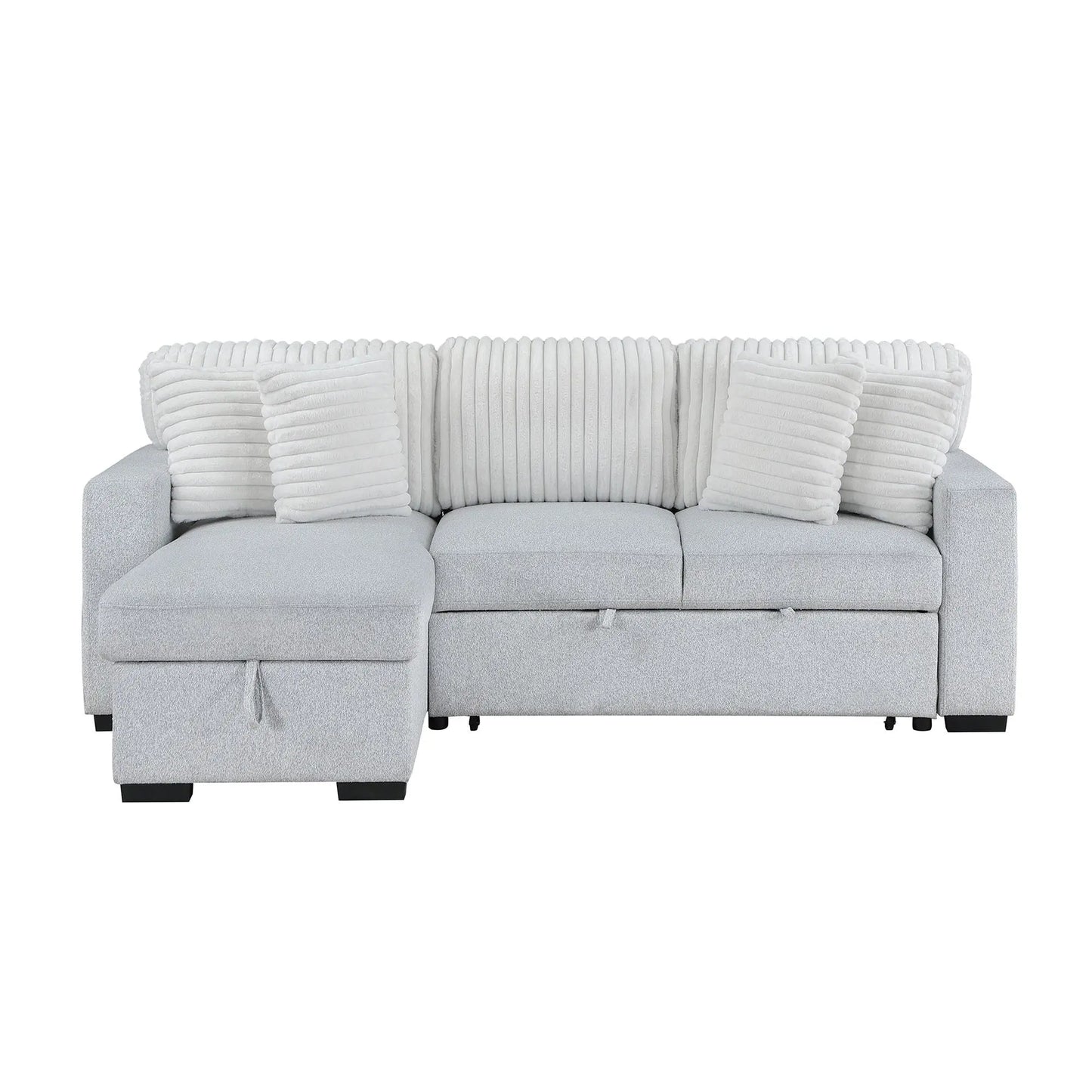Ford - Reversible Pull Out Sofa Bed - Light Gray Global Furniture USA