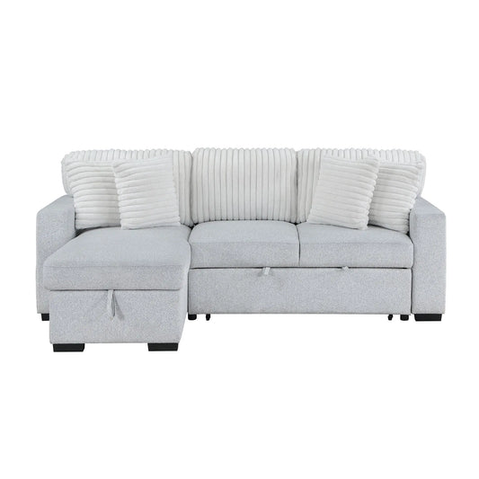 Ford - Reversible Pull Out Sofa Bed - Light Gray Global Furniture USA
