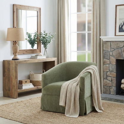 Elm - Skirted Swivel Chair Ridgecrest Home